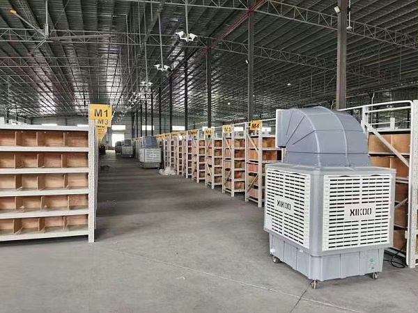 物流仓库降温通风使用移动环保空调冷风机